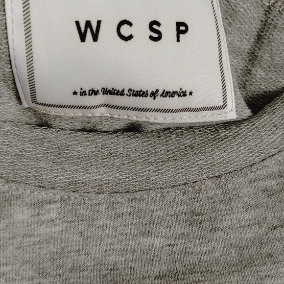 WCSP Men's Size XL Short Sleeve Shirt Elongated Hem Extended Rounded Tail Grey - Picture 5 of 8